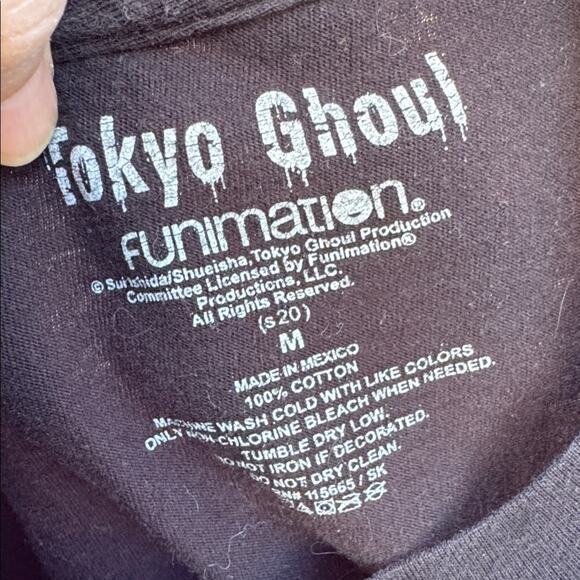 Tokyo Ghoul Ken Kaneki Anime Black Graphic T-Shirt Men's Size Medium - Picture 7 of 8